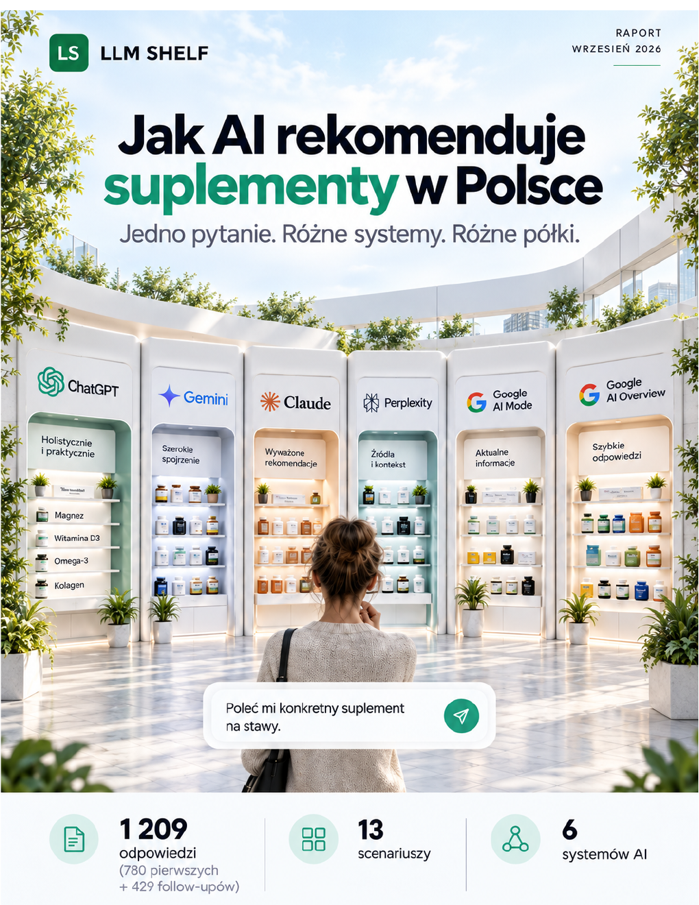 Okładka raportu Jak AI rekomenduje suplementy w Polsce